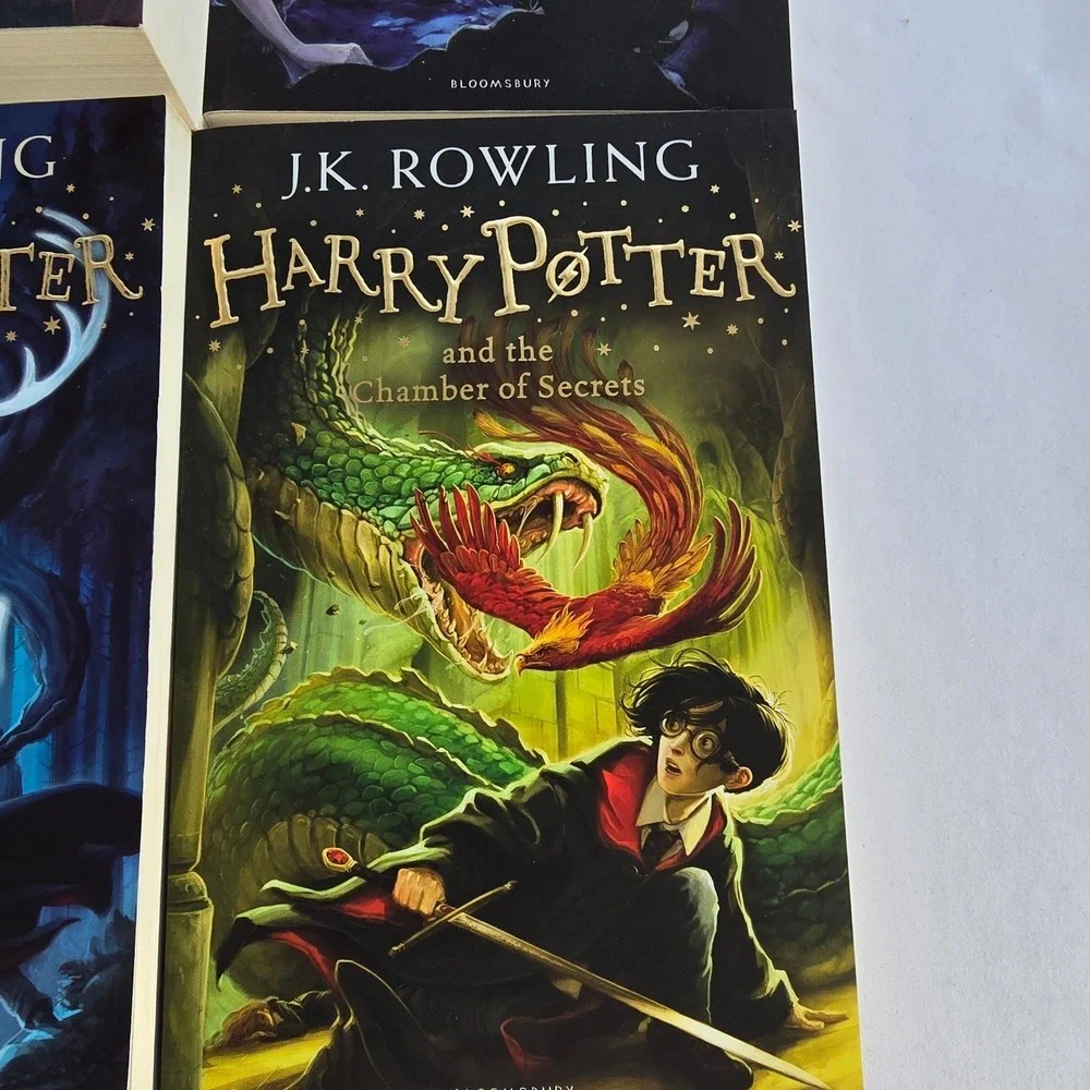 🆕️ NWOT - J K Rowling Harry Potter Books 1, 2, 3 and‎ 5 Paperback Set - Picture 3 of 14